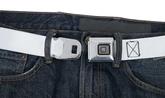 Seat Belt Trouser Belt GM Buckle (White)
