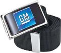 GM Mark Of Excellence Logo Flip Style Belt Buckle - Black
