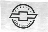 Genuine Chevrolet Bow Tie Logo Belt Buckle with Brushed Finish (2-1/2" x 4")