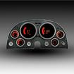 1963-67 Chevrolet Corvette; Bargraph Digital LED Gauge Cluster; Red