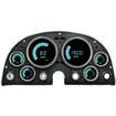 1963-67 Chevrolet Corvette; Bargraph Digital LED Gauge Cluster; Teal