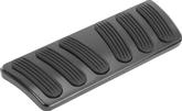 1967-76 A-Body Auto Trans Brake Pedal Pad - Curved Style - Black Finish w/Rubber Insert