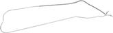 1955-57 Chevrolet V-8 Dual 4 Bbl Or Fuel Injected 3/8" Original Material Front To Rear Fuel Line