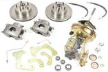 1965-68 Full Size Stock Spindle Front Disc Brake Conversion Set with 9" Booster / Master Cylinder
