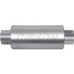 Gibson MWA Race Muffler; Stainless Steel; 5" x 10" Round Body; 3" Center Inlet; 3" Center Outlet.