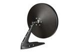 1960-74 Muscle Car Round Door Mirror With Smooth Leading Edge - Flat Black