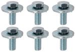1966-72 GM; Convertible Frame Bolt Set; With Serrated Washer; 6-piece Set