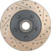 1971-87 Chevrolet/GMC Truck Stop Tech® Sport Drilled/Slotted Front Brake Rotor; LH