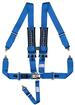 Corbeau 5-Point Bolt-In Harness Latch & Link Seat Belts; 2-Inch; Blue