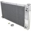 1967-72 Chevrolet, GMC C10, K10 Truck; LS Swap; Champion Aluminum Radiator; 3 Row, Dual Pass; Saddle Mount; Natural Finish