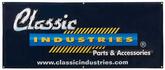 Classic Industries Logo Banner 72" X 30" ; Dark Blue