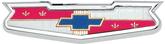 1956 Chevy Bel Air, 1960 Impala, Bel Air, Biscayne; Rear Trunk Emblem and Bezel; Made in the USA