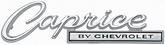1966 Chevrolet; "Caprice By Chevrolet" Rear Trunk Lid Emblem