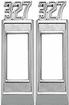 1969 Impala, Bel Air, Biscayne, Wagon; 327 Front Side Marker Bezel; Pair; Made in the USA