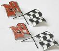 1958-60 Corvette; Front Fender Emblem; GM Licensed
