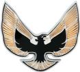 1974-76 Firebird; "Firebird" Front End Panel Emblem; Special Edition; Gold