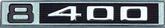 1971-72 Chevrolet, GMC Pickup, Suburban; "8 - 400" Front Fender Emblems; Pair; Made in the USA!