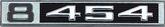 1969-72 Chevrolet, GMC Pickup, Suburban; "8 - 454" Front Fender Emblems; Pair; Made in the USA!