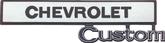 1969-72 Chevy Truck "Chevrolet Custom" Glove Box Emblem