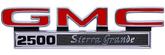 1971-72 GMC Pickup Truck; "GMC 2500 Sierra Grande" Front Fender Emblems; Pair; Made in the USA!