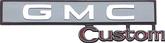 1969-72 GMC Truck "GMC Custom" Glove Box Emblem