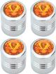 Amber Deluxe "Swarovski" Diamond Style Valve Stem Cap Set