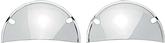 Stainless Steel "Half Moon" Headlamp Shields For 5-3/4" Headlamps