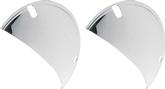 Half Moon Headlight Shields - Stainless Steel - Fits 7" Lights