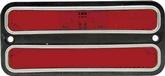 1968-72 Chevrolet, GMC Truck; Side Marker Light; LED Conversion; With Stainless Steel Trim; Red Lens