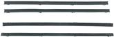 1967-72 Chevrolet, GMC Crew Cab or Suburban; Belt Line Weatherstrip; For Rear Side Retractable Windows, Anti Rattle Felts; LH and RH; Inner and Outer; 4 piece set
