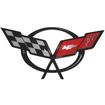 1997-04 Chevrolet Corvette; Rear Deck Emblem; Flat Stick On