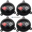 1965-66 Chevrolet Corvette; Spinner Inserts; Set of 4; White Upper Left Square
