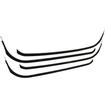 1955-59 Chevrolet, GMC Pickup Truck; Window Felt Belt Line Weatherstrip Set; Models With Vent Window Delete Glass Conversion; Inner and Outer; 4-Piece