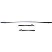 1964-65 Chevelle, GM Mid Size; Convertible Top Rear Tack Strip Bow Set; Tacking Rail; Trimstick; 3-Piece