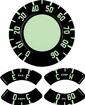 1954-55 (1St Series) Chevrolet Truck Gauge Face Decal Set