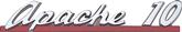 1961 Chevrolet, GMC Truck; "Apache 10" Hood Side Emblems; Pair