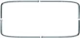 1967-1972 Chevrolet, GMC Pickup Truck; Headliner Trim Molding Set; 4 Pieces; Chrome