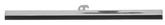 1928-53 Chevy; Ford; Flat Wiper Blade; 8"; with Claw Connector for OE-Style Slotted Arm; Stainless