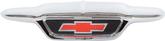 1955 Chevrolet Truck; Chrome Hood Emblem; Red Bow Tie; with Hardware