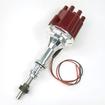 1962-82 Ford; 221-302 SBF V8; PerTronix Flame Thrower Billet Distributor w/ Ignitor II Module; Mechanical Advance; Small Cap; Red