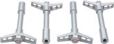 Metallic Gray Valve Cover Wing Nut (4 Per Set)