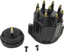Pertronix Flame Thrower Cap & Rotor Kit with Male Terminals - Black