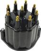 Pertronix Flame Thrower Billet Distributor Cap with Male Terminals - Black