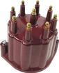 Pertronix Flame Thrower Billet Distributor Cap with Male Terminals - Red