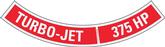 375 Turbo-Jet Air Cleaner Decal (OE#3916144)