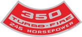 350 245-HP Turbo-Fire Air Cleaner Decal