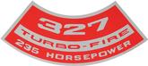 327 235-HP Turbo-Fire Air Cleaner Decal