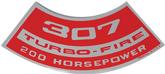 307 200-HP Turbo-Fire Air Cleaner Decal