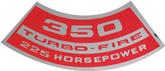 350 225-HP Turbo-Fire Air Cleaner Decal