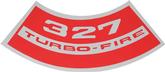 327 Turbo-Fire Decal without Horsepower Rating